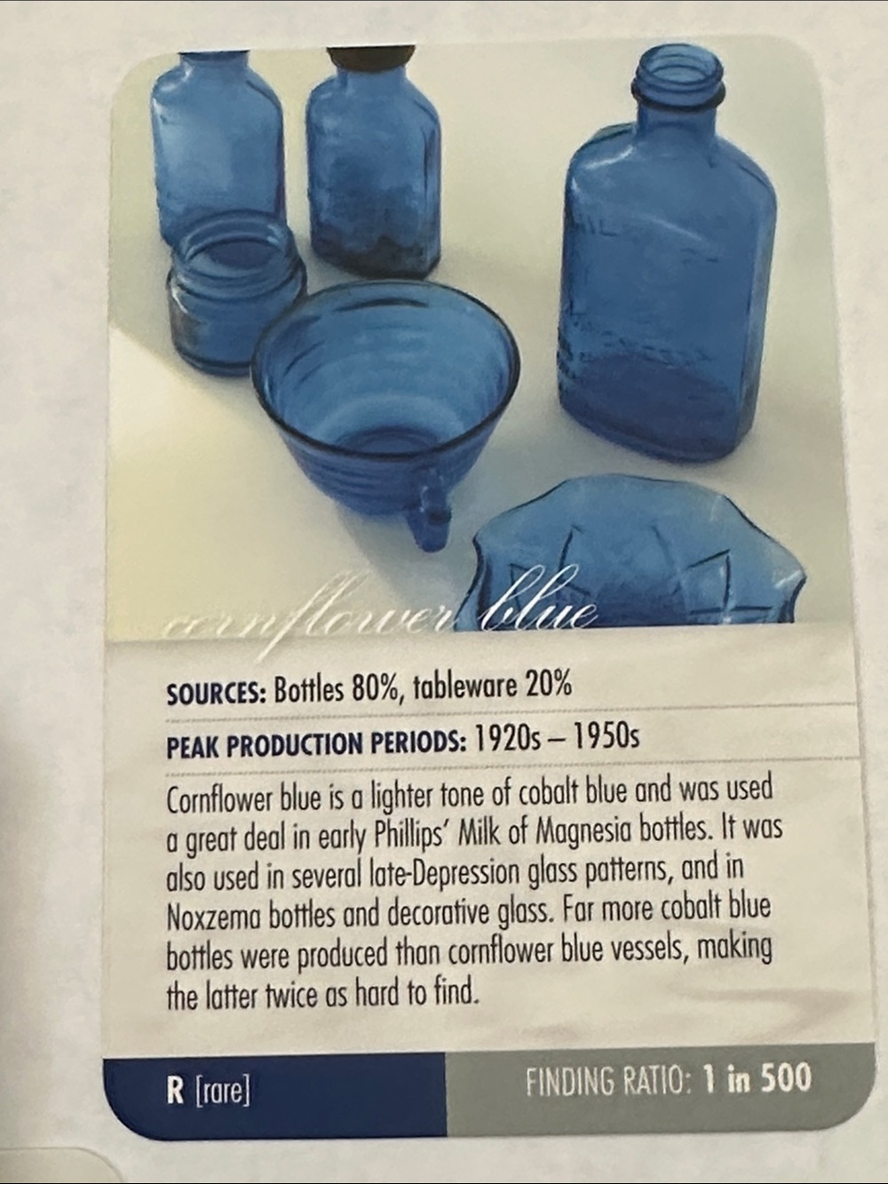 Authentic seaglass in Glass Jar Filled with Cobalt Blue and cornflower blue - Picture 4 of 5